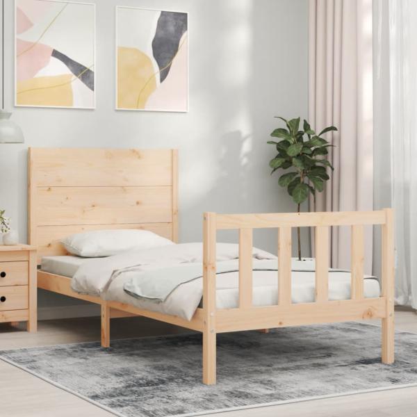 ARDEBO.de - Massivholzbett ohne Matratze 90x200 Kiefernholz