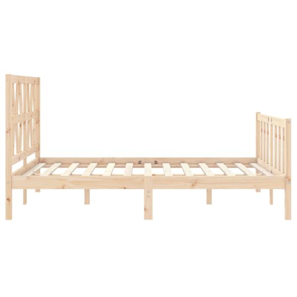 Massivholzbett ohne Matratze 140x200 cm Kiefernholz