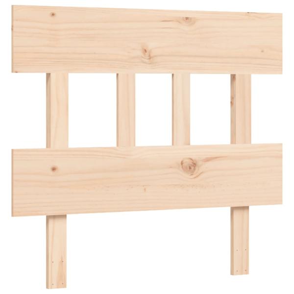 Seniorenbett mit Kopfteil 90x200 cm Massivholz