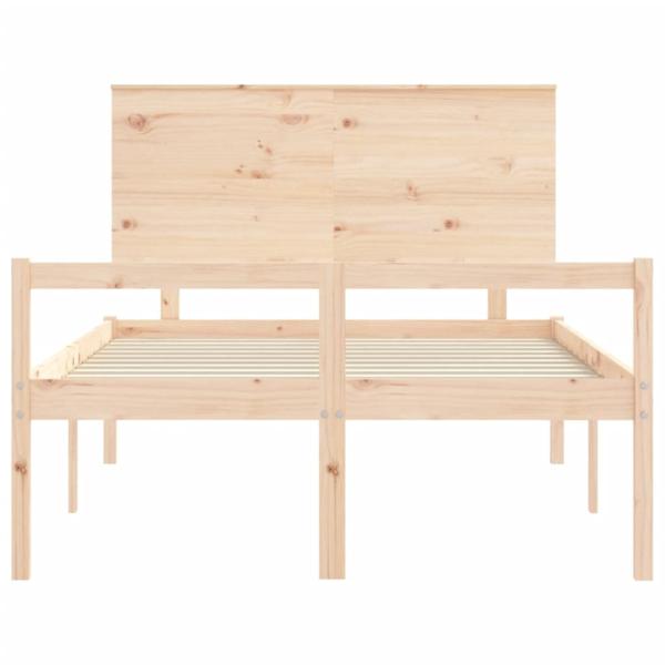 Seniorenbett mit Kopfteil 140x200 cm Massivholz