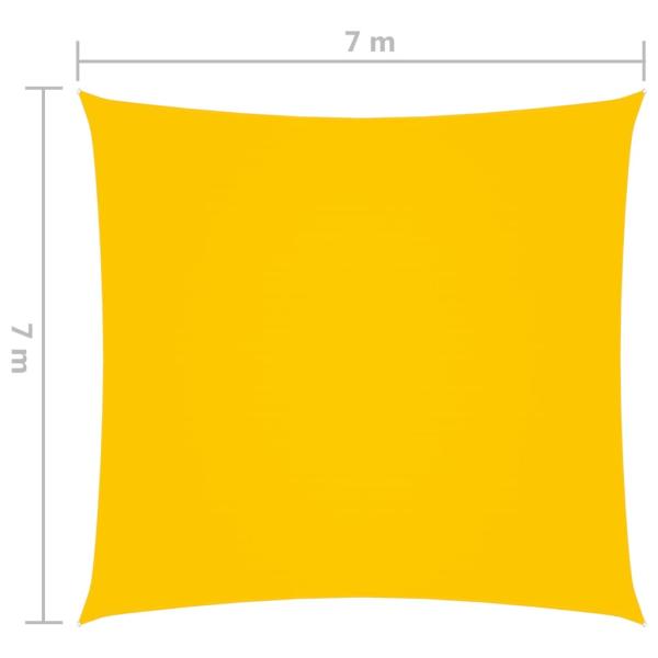 Sonnensegel Oxford-Gewebe Quadratisch 7x7 m Gelb
