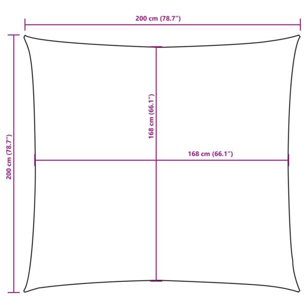 Sonnensegel Oxford-Gewebe Quadratisch 2x2 m Rot