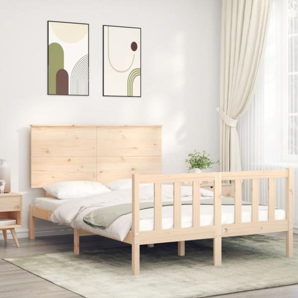 ARDEBO.de - Massivholzbett ohne Matratze 140x200 cm Kiefernholz