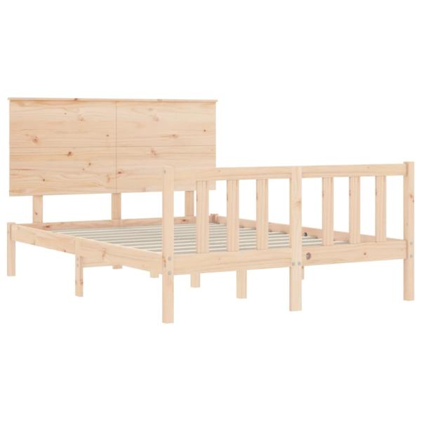 Massivholzbett ohne Matratze 140x200 cm Kiefernholz