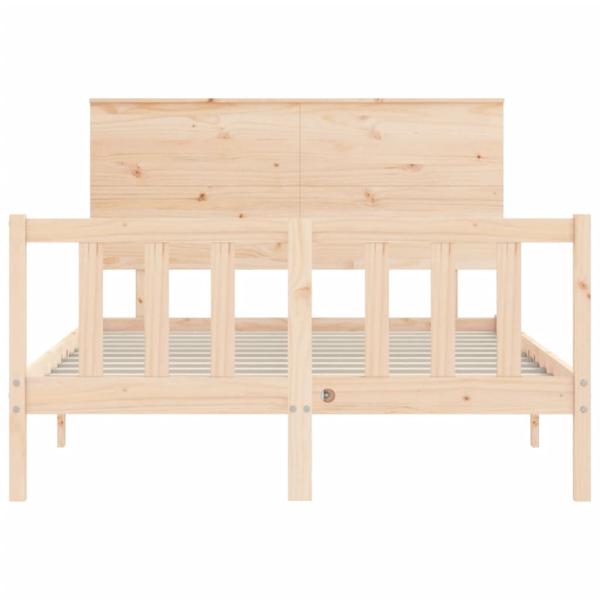 Massivholzbett ohne Matratze 140x200 cm Kiefernholz