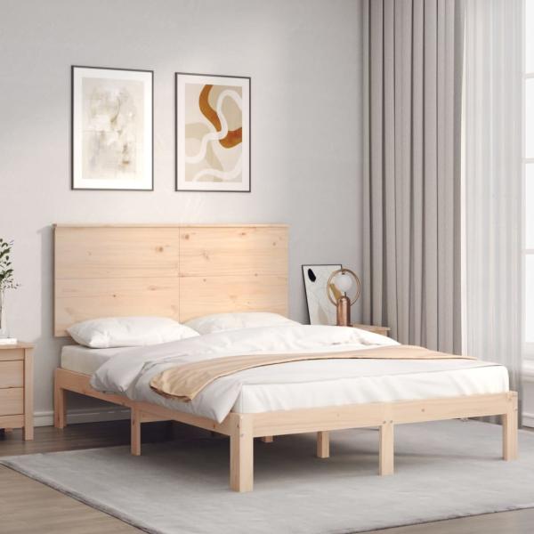 ARDEBO.de - Massivholzbett ohne Matratze 140x200 cm Kiefernholz