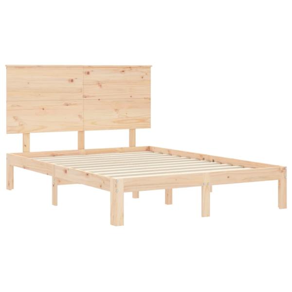 Massivholzbett ohne Matratze 140x200 cm Kiefernholz
