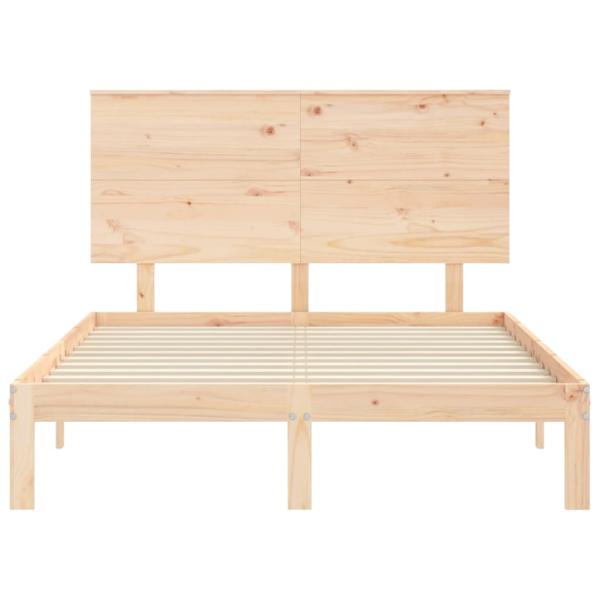 Massivholzbett ohne Matratze 140x200 cm Kiefernholz