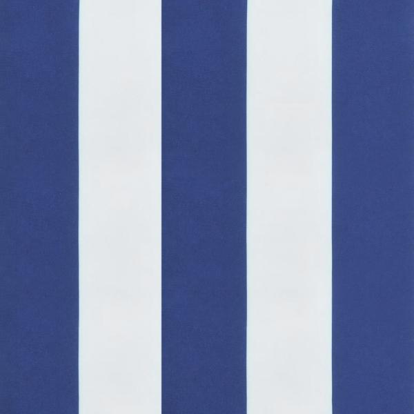 Stuhlkissen 6 Stk. Blau & Weiß Gestreift 40x40x7 cm Stoff