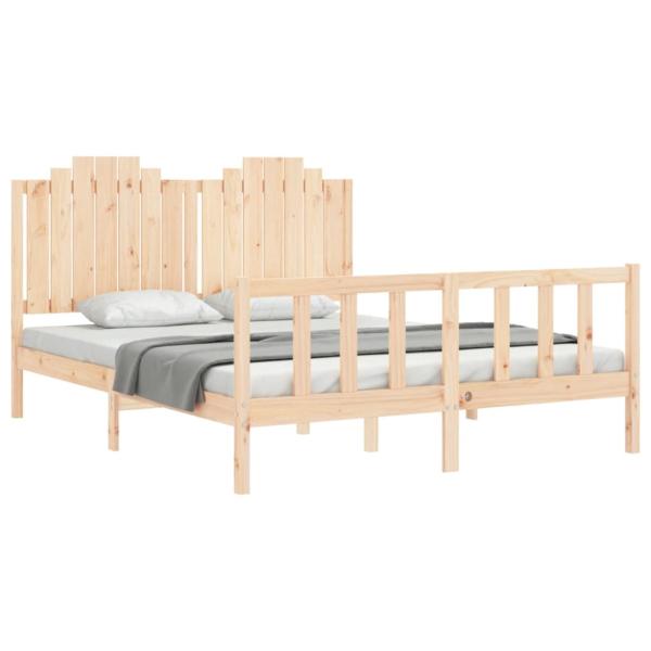 Massivholzbett ohne Matratze 160x200 cm Kiefernholz