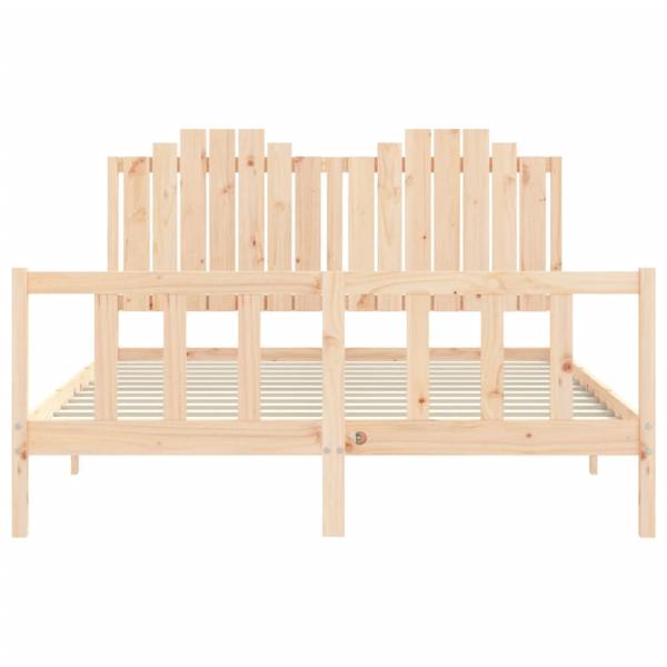 Massivholzbett ohne Matratze 160x200 cm Kiefernholz
