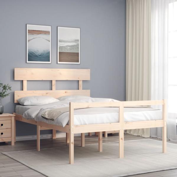 ARDEBO.de - Seniorenbett mit Kopfteil Massivholz
