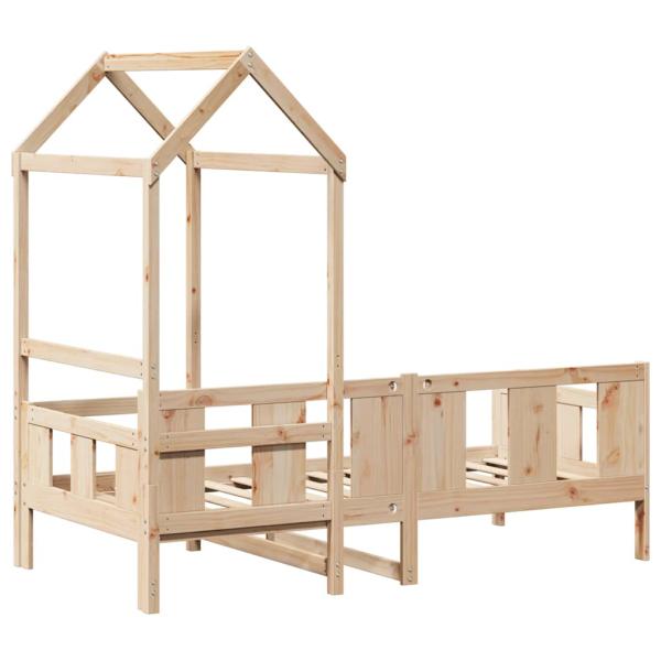 Tagesbett mit Dach 90x190 cm Massivholz Kiefer