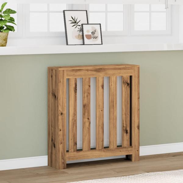 ARDEBO.de - Heizkörperverkleidung Artisan-Eiche 78x20x82 cm Holzwerkstoff