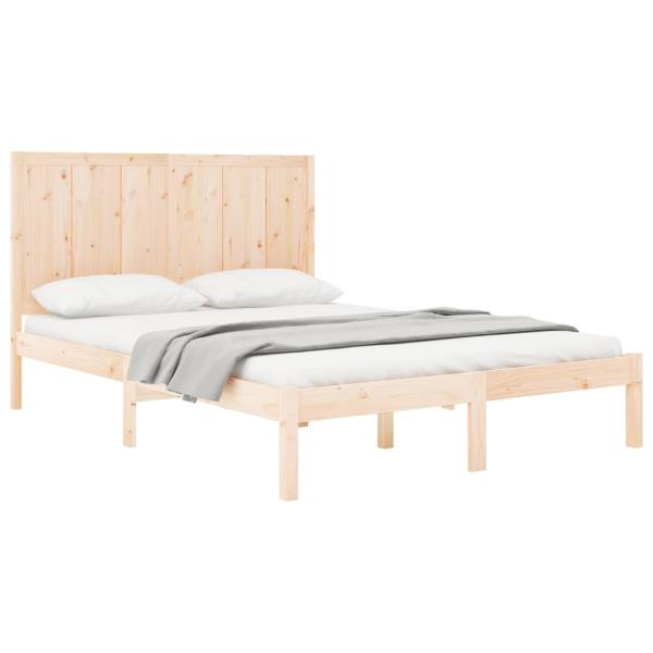 Massivholzbett ohne Matratze 120x190 cm Kiefernholz