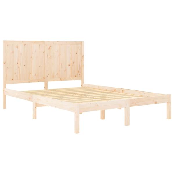 Massivholzbett ohne Matratze 120x190 cm Kiefernholz