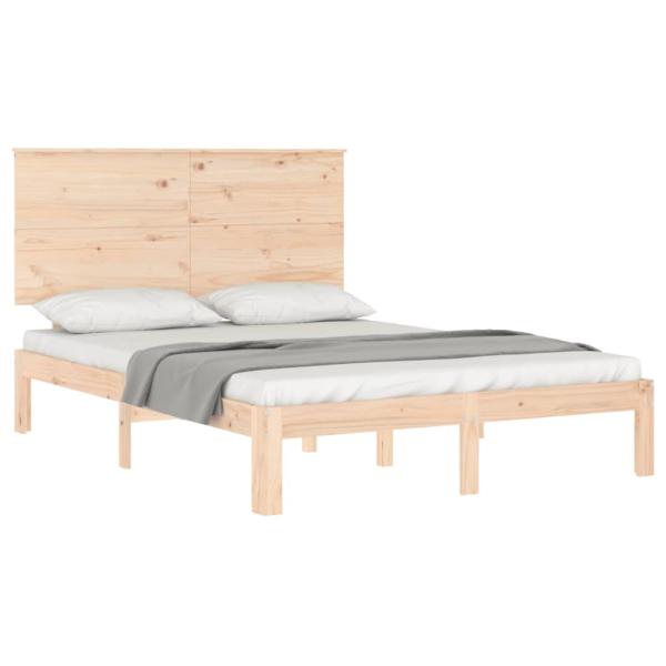 Massivholzbett ohne Matratze 140x190 cm Kiefernholz