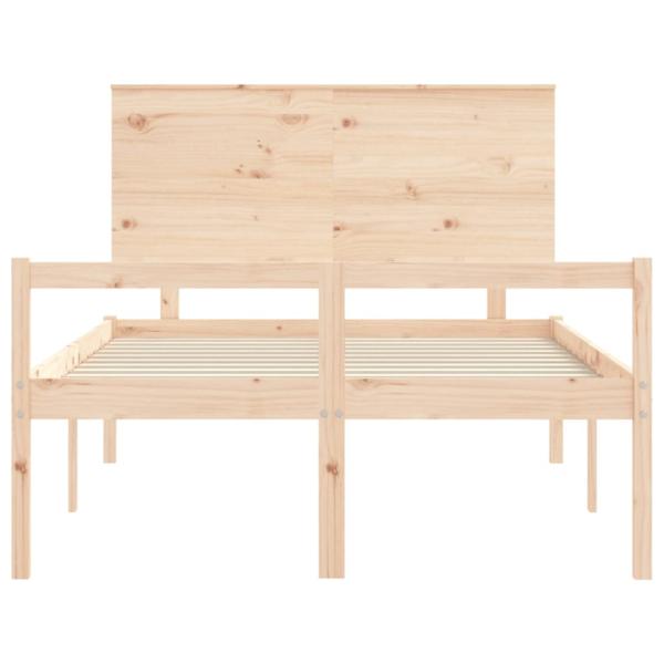 Seniorenbett mit Kopfteil 140x190 cm Massivholz