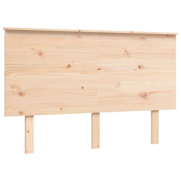 Seniorenbett mit Kopfteil 140x190 cm Massivholz
