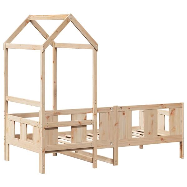 Tagesbett mit Dach 80x200 cm Massivholz Kiefer