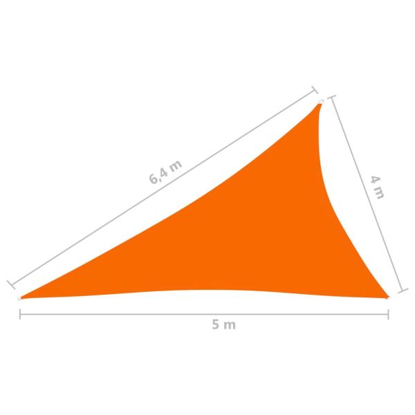 Sonnensegel Oxford-Gewebe Dreieckig 4x5x6,4 m Orange
