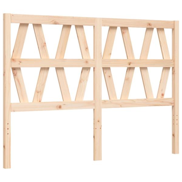 Massivholzbett mit Kopfteil 140x190 cm