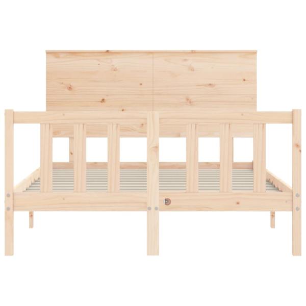 Massivholzbett ohne Matratze 140x190 cm Kiefernholz