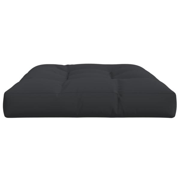 Palettenkissen Schwarz 120x80x12 cm Stoff