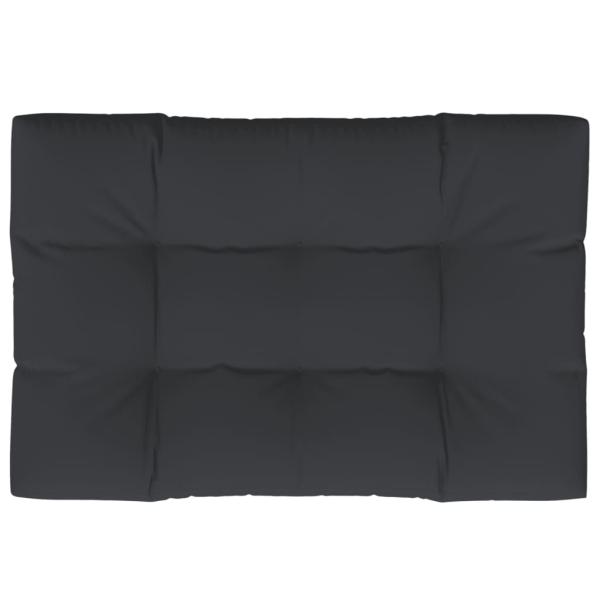 Palettenkissen Schwarz 120x80x12 cm Stoff