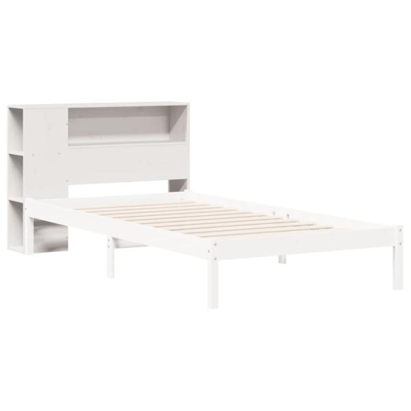 Kopfteil mit Stauraum Weiß 90 cm Massivholz Kiefer