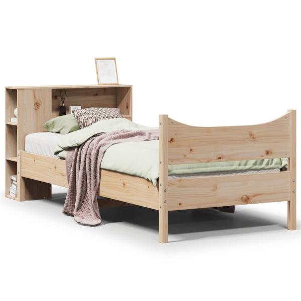 Massivholzbett ohne Matratze 75x190 cm Kiefernholz