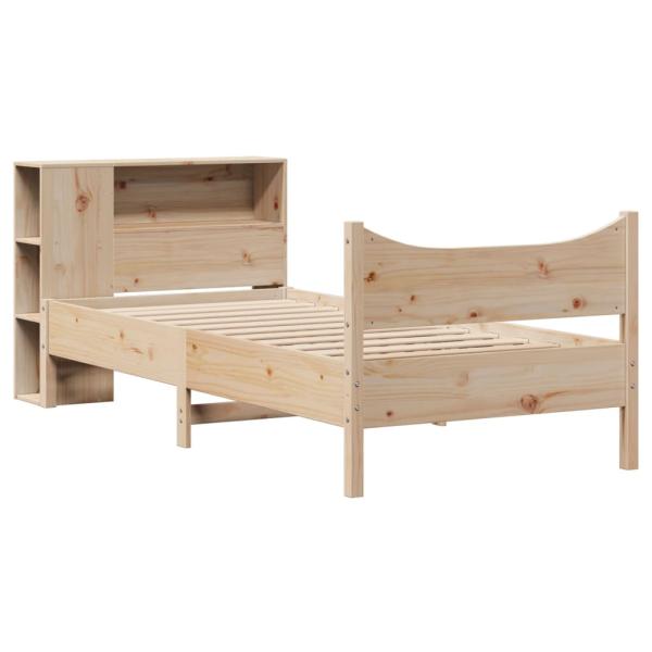 Massivholzbett ohne Matratze 75x190 cm Kiefernholz