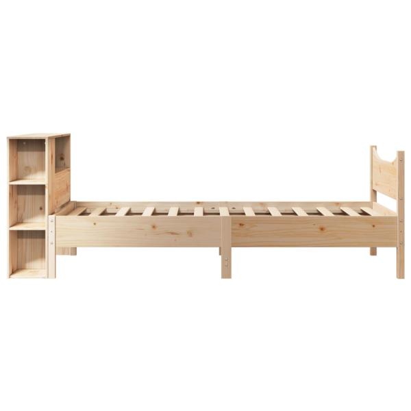 Massivholzbett ohne Matratze 75x190 cm Kiefernholz