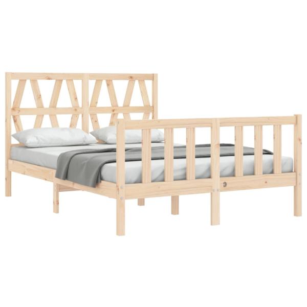 Massivholzbett ohne Matratze 140x190 cm Kiefernholz