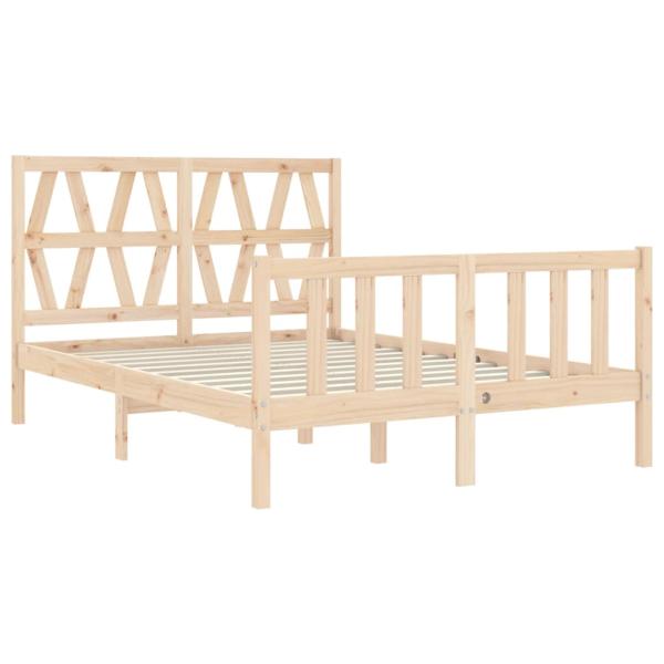 Massivholzbett ohne Matratze 140x190 cm Kiefernholz