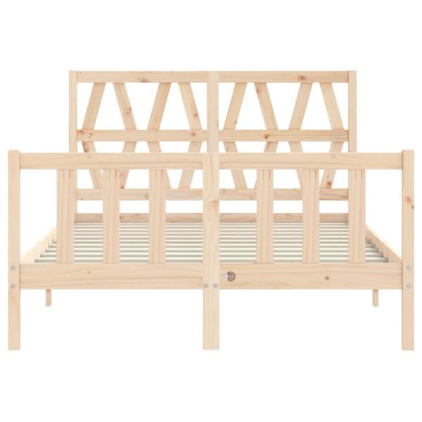 Massivholzbett ohne Matratze 140x190 cm Kiefernholz