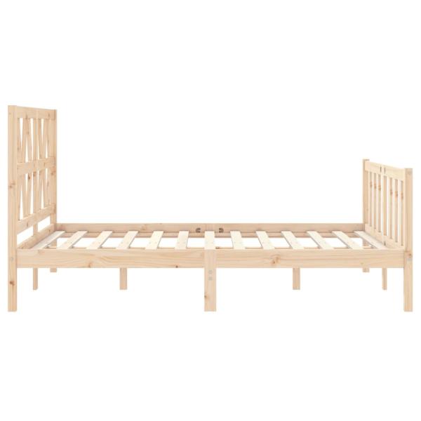 Massivholzbett ohne Matratze 140x190 cm Kiefernholz