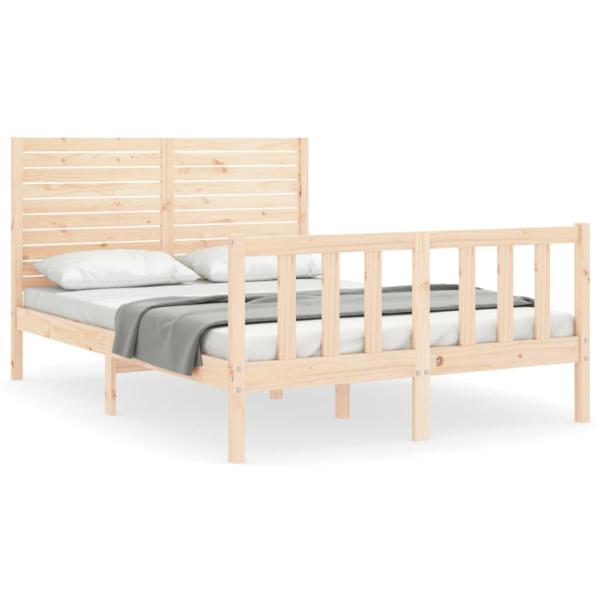 Massivholzbett ohne Matratze 140x190 cm Kiefernholz
