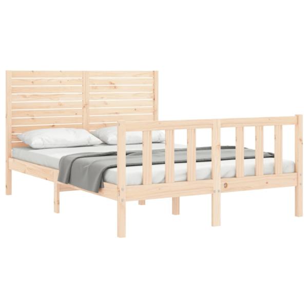Massivholzbett ohne Matratze 140x190 cm Kiefernholz