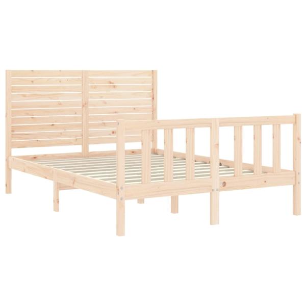 Massivholzbett ohne Matratze 140x190 cm Kiefernholz