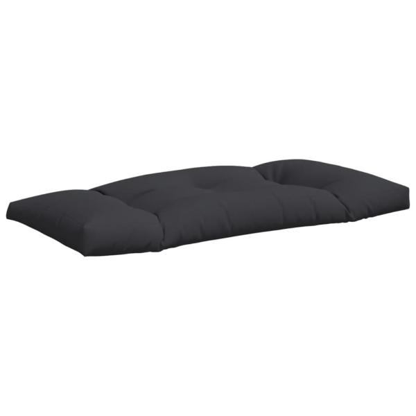 Palettenkissen 3-tlg. Schwarz Stoff