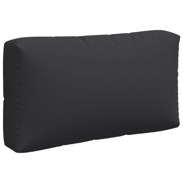 Palettenkissen 3-tlg. Schwarz Stoff