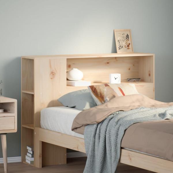 ARDEBO.de - Kopfteil mit Stauraum 75 cm Massivholz Kiefer