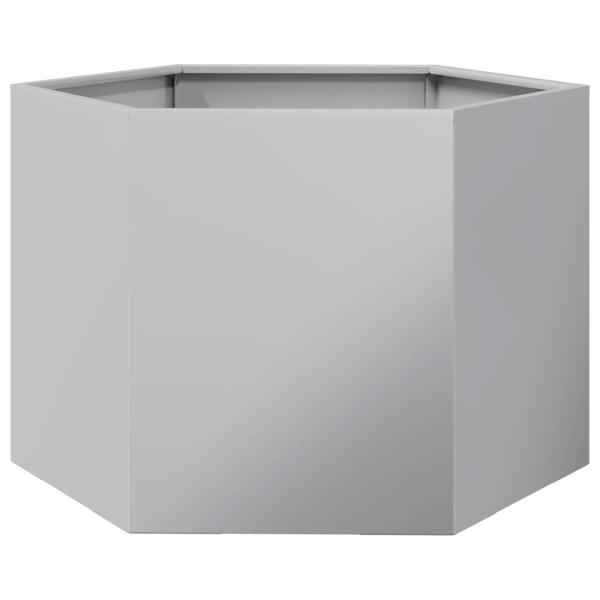 Pflanzkübel Sechseckig 69x60x45 Verzinkter Stahl