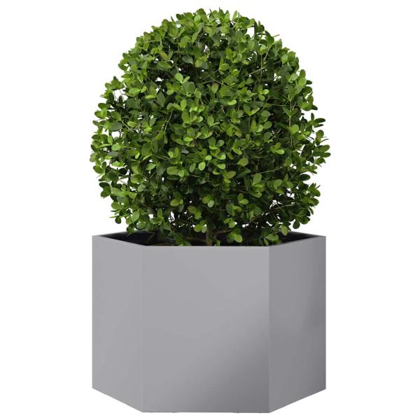 Pflanzkübel Sechseckig 69x60x45 Verzinkter Stahl