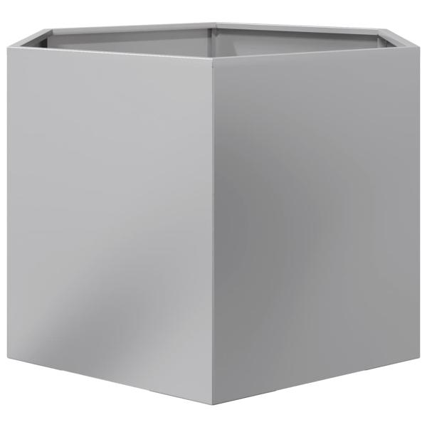 Pflanzkübel Sechseckig 69x60x45 Verzinkter Stahl