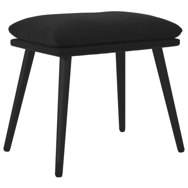 Fußhocker Schwarz 45x29,5x35 cm Samt