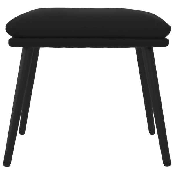 Fußhocker Schwarz 45x29,5x35 cm Samt
