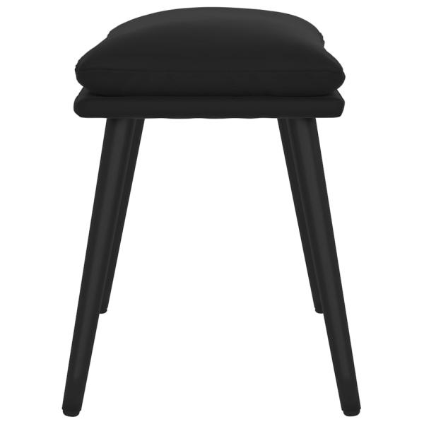Fußhocker Schwarz 45x29,5x35 cm Samt