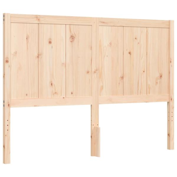 Massivholzbett mit Kopfteil